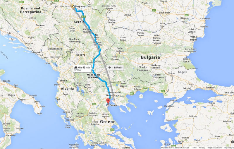 mapa beograd grcka Putovanje kolima u Grčku | TipoTravel mapa beograd grcka